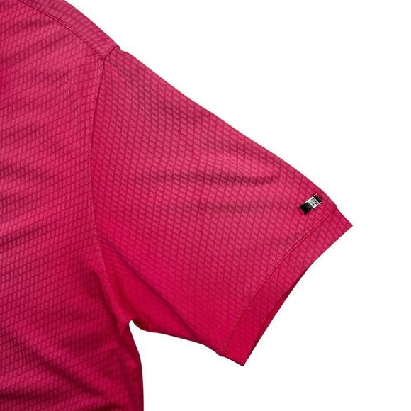 Nike Golf Polo Men's Size Large Pink Tiger Woods Collection Dri-Fit Golf Shirt - Picture 5 of 13